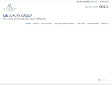 Tablet Screenshot of mbluxurygroup.com